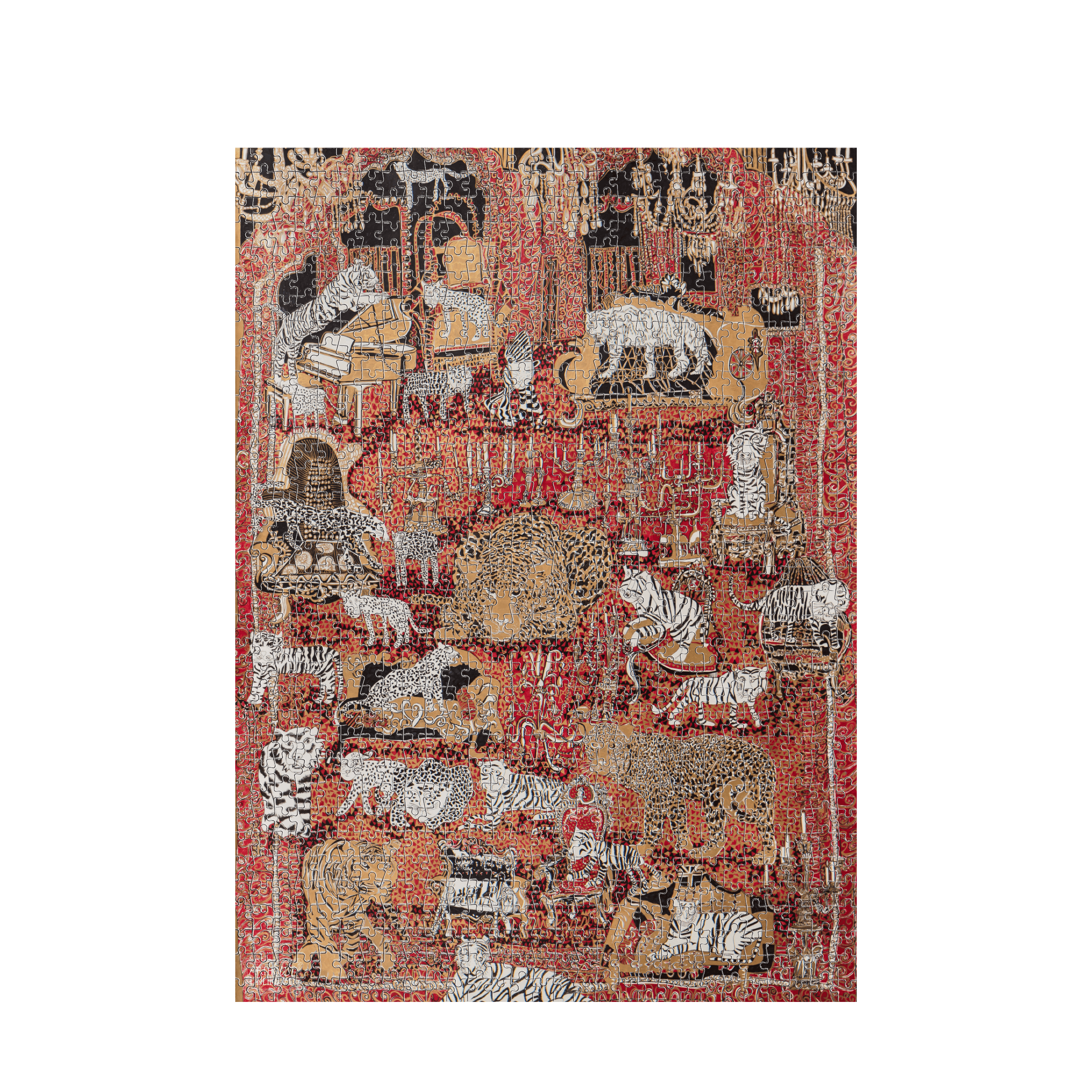 White 1000 Piece Jigsaw Puzzle Front