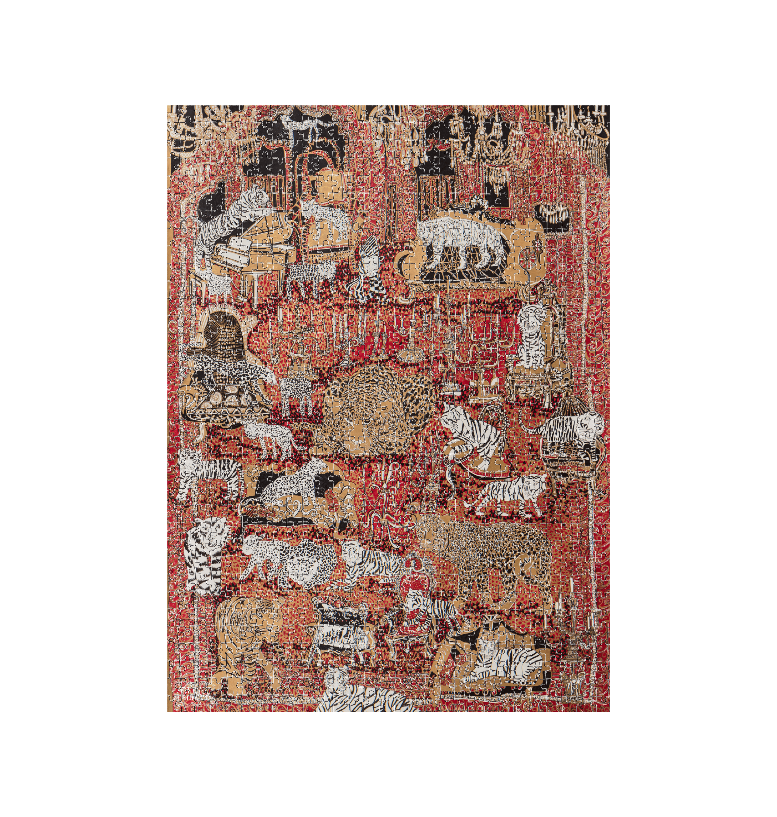 White 1000 Piece Jigsaw Puzzle Front