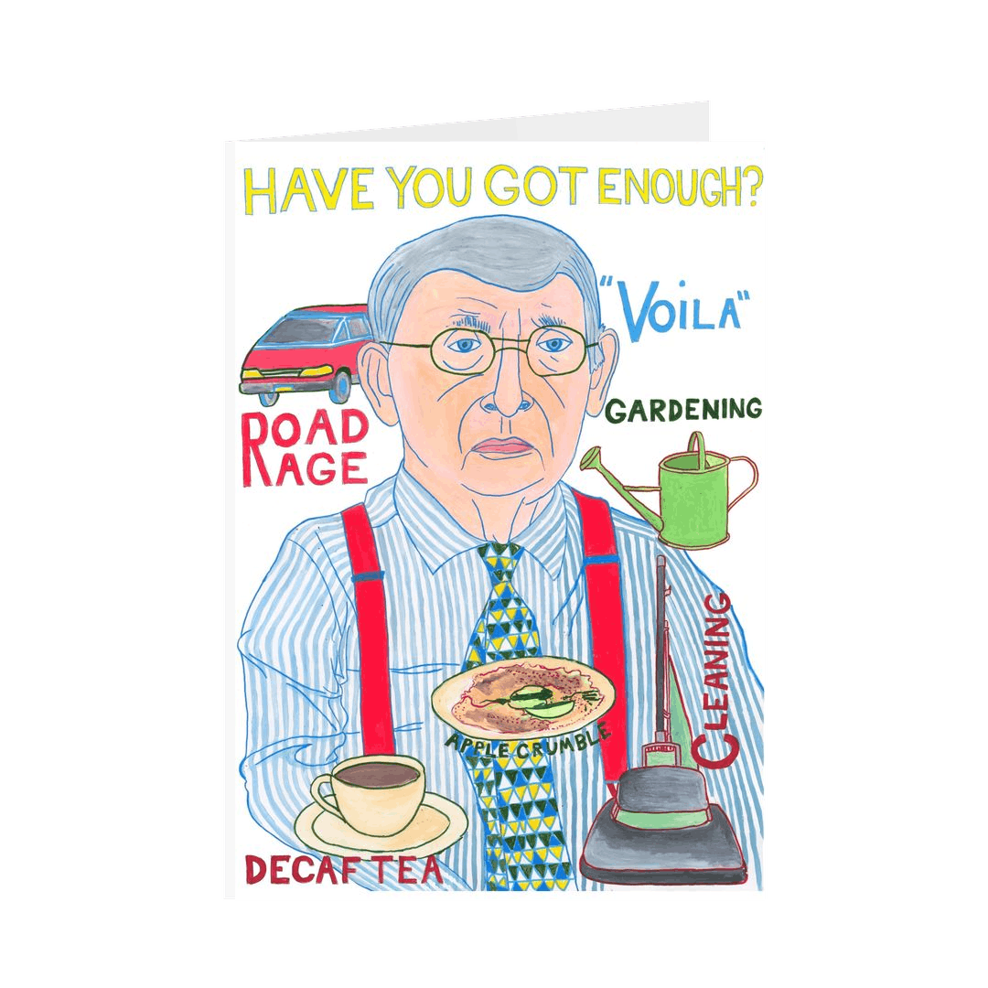 White Printed Greetings Cards Front