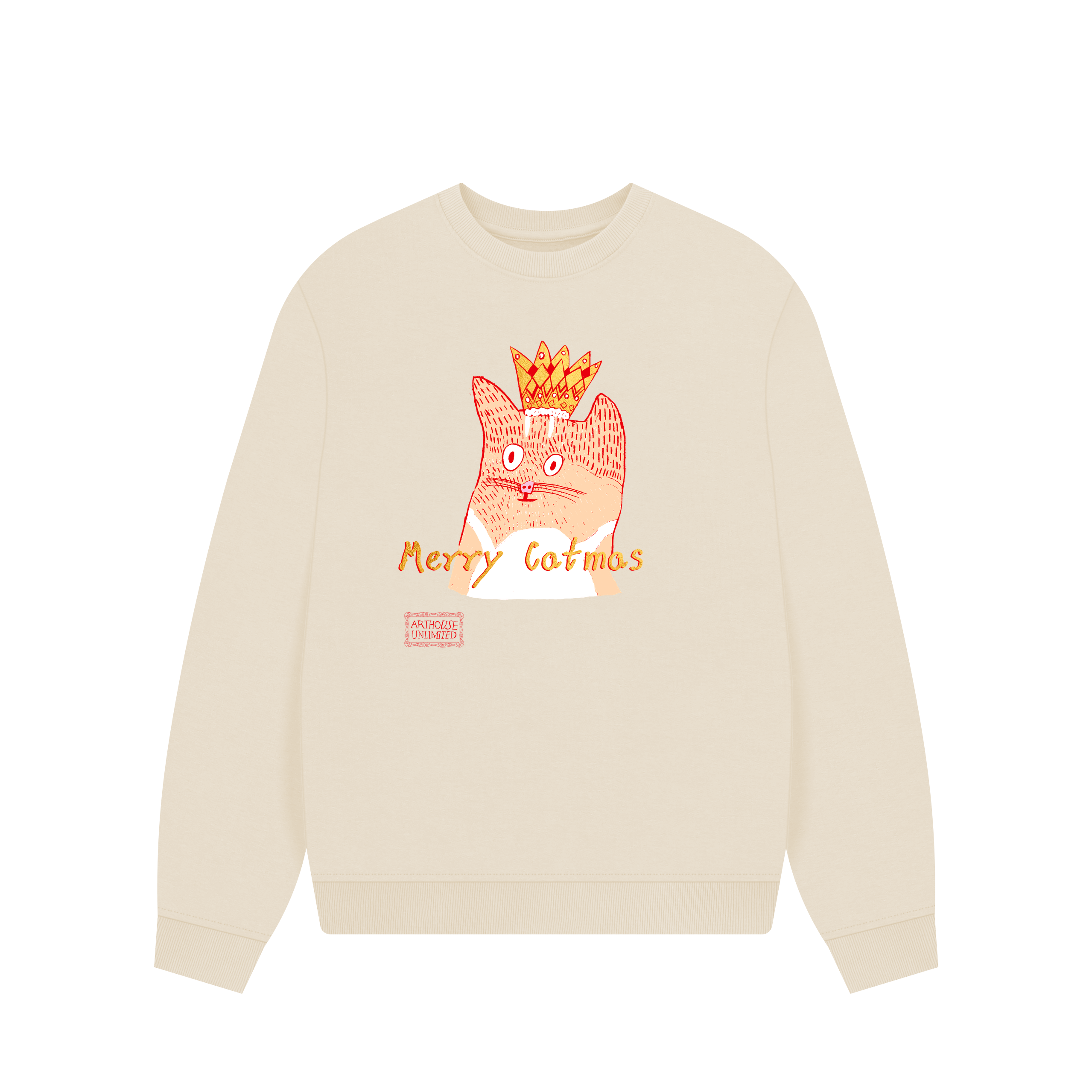 Oat Printed Sweater Front