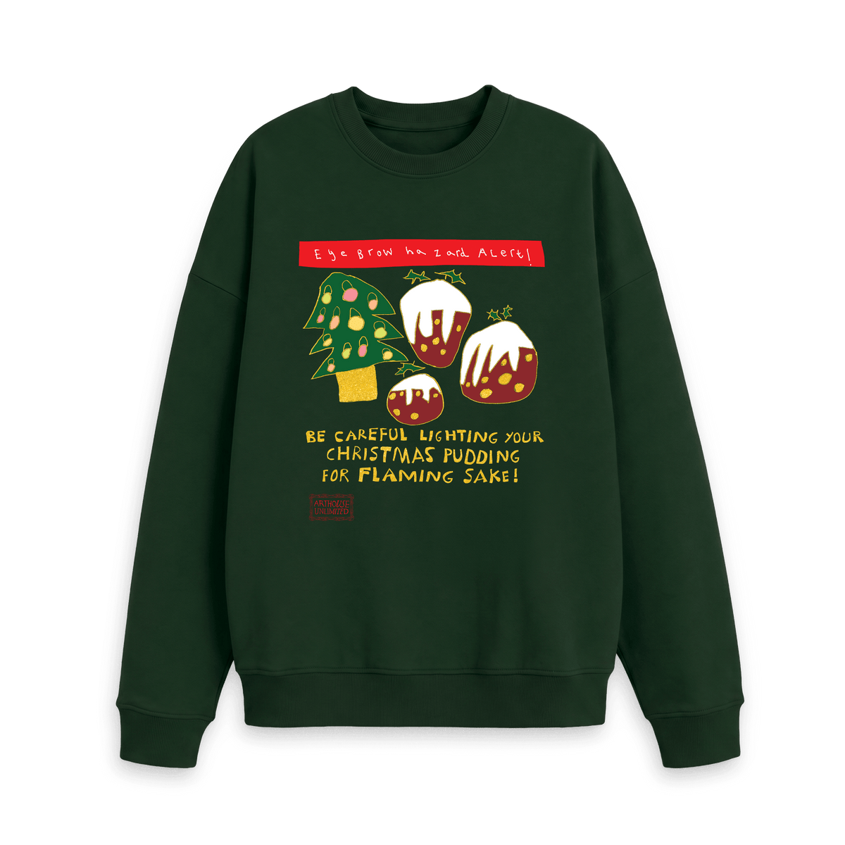 Evergreen Printed Sweater Front