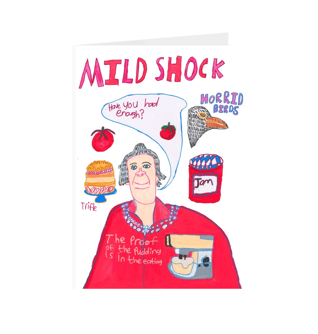 White Printed Greetings Cards Front