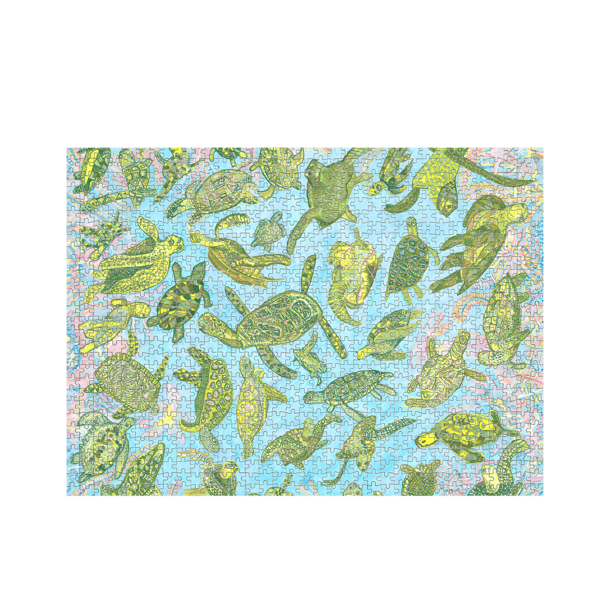 White Jigsaw Puzzles Front