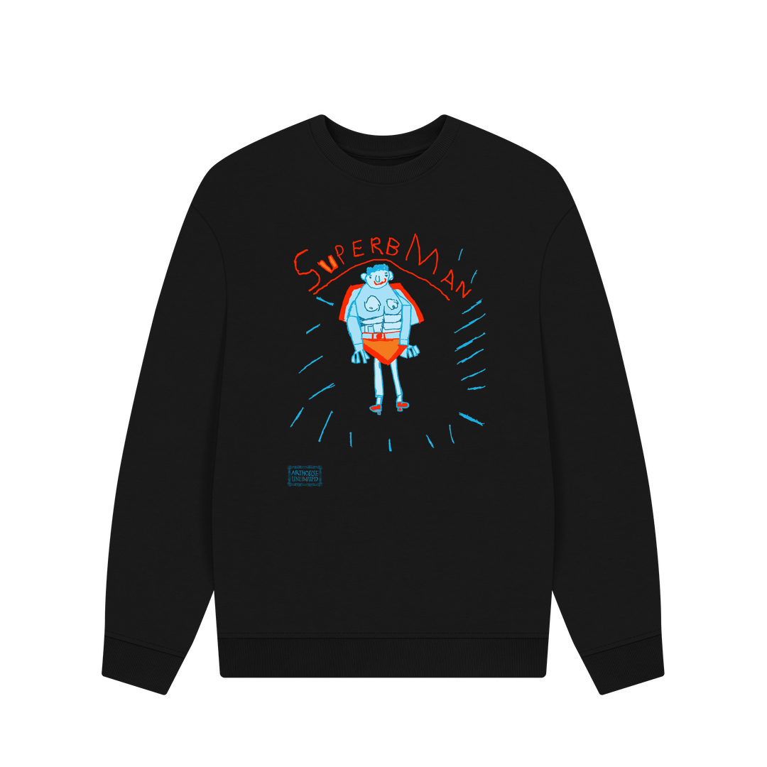 Black Printed Sweater