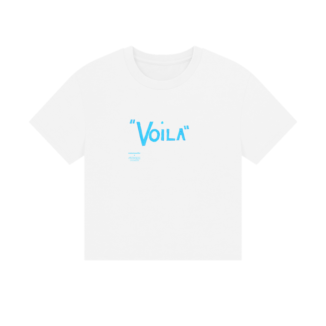 White Printed T-shirt Front