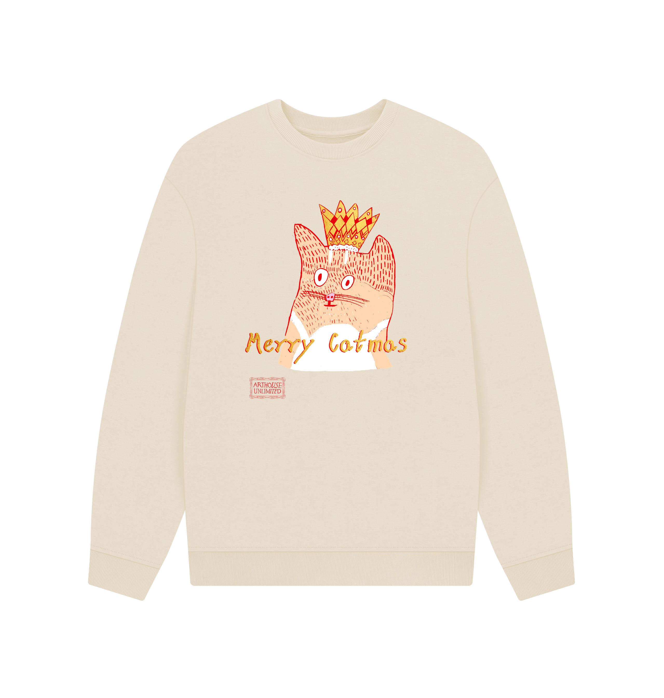 Oat Printed Sweater Front