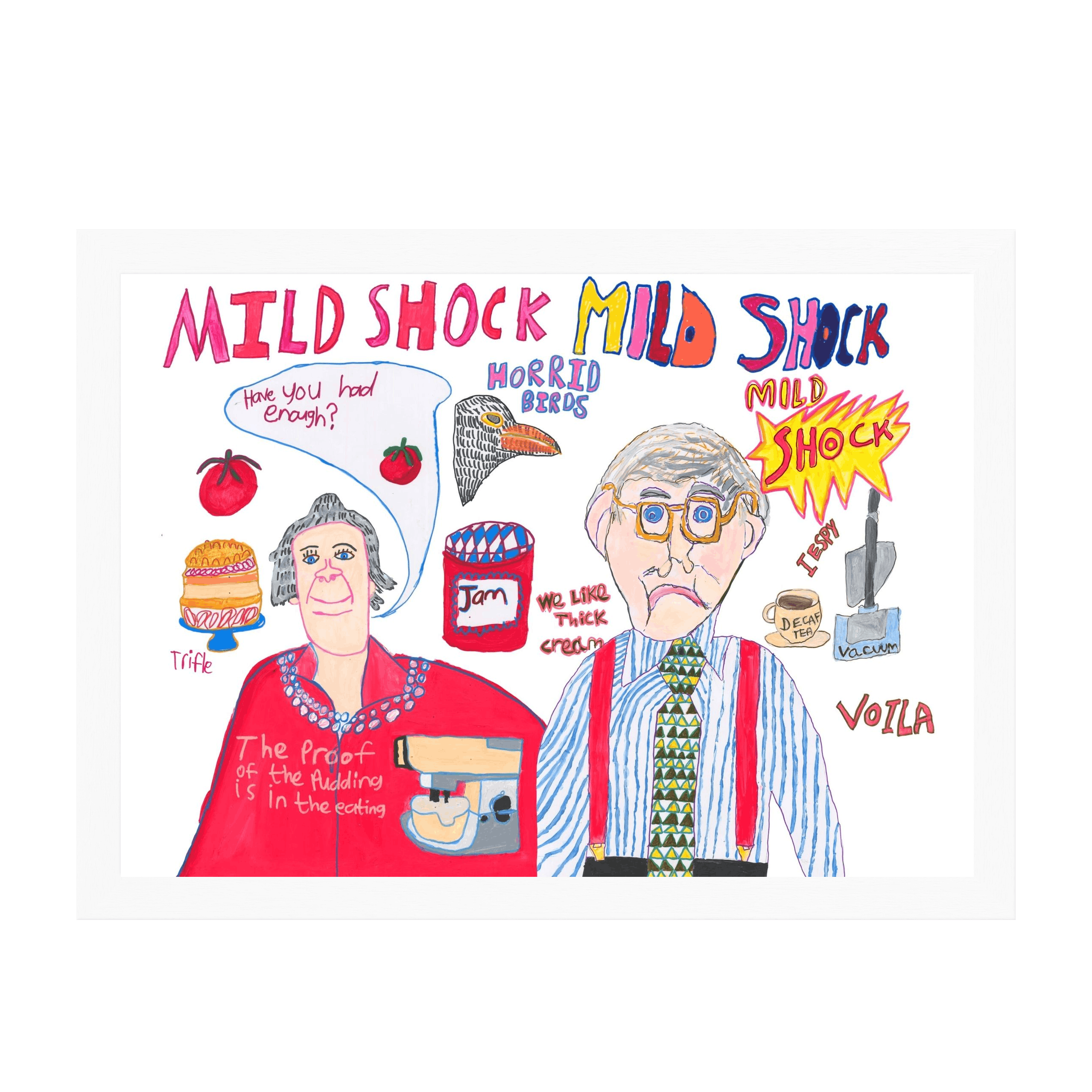 White Frame Framed art print Front