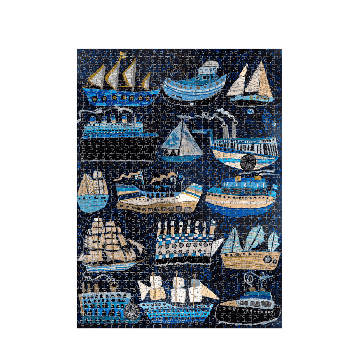 White Jigsaw Puzzles Front