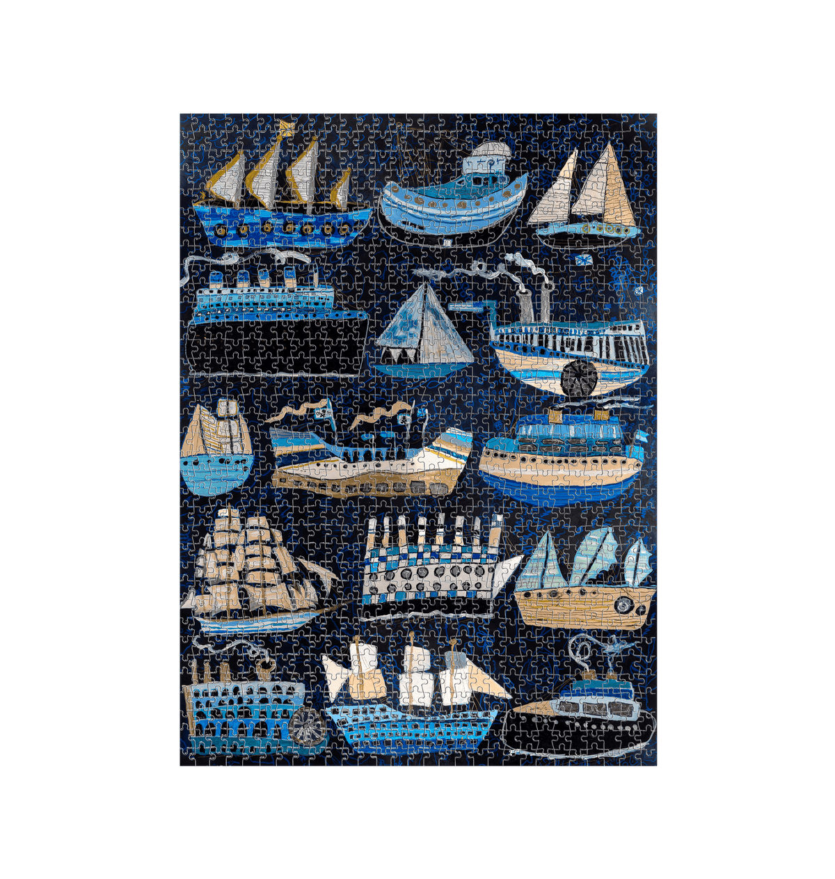 White Jigsaw Puzzles Front