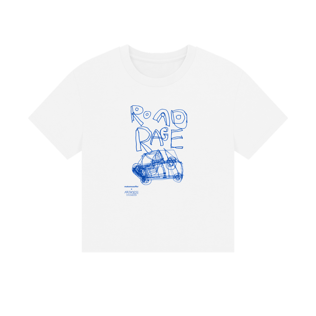 White Printed T-shirt Front