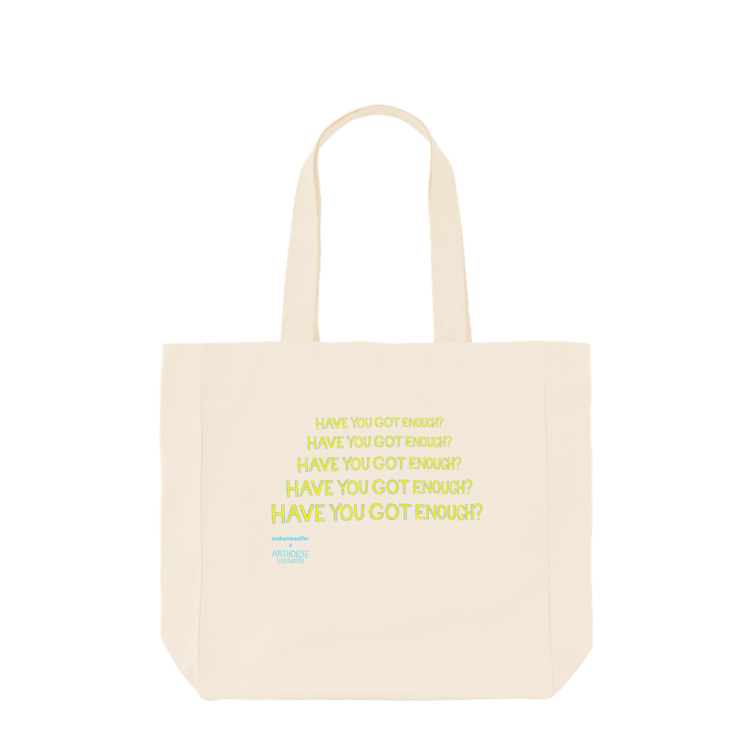 Natural Printed Bag Front