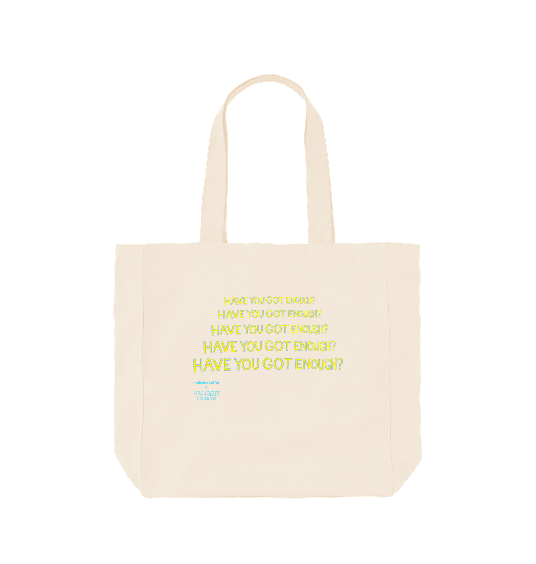 Natural Printed Bag Front