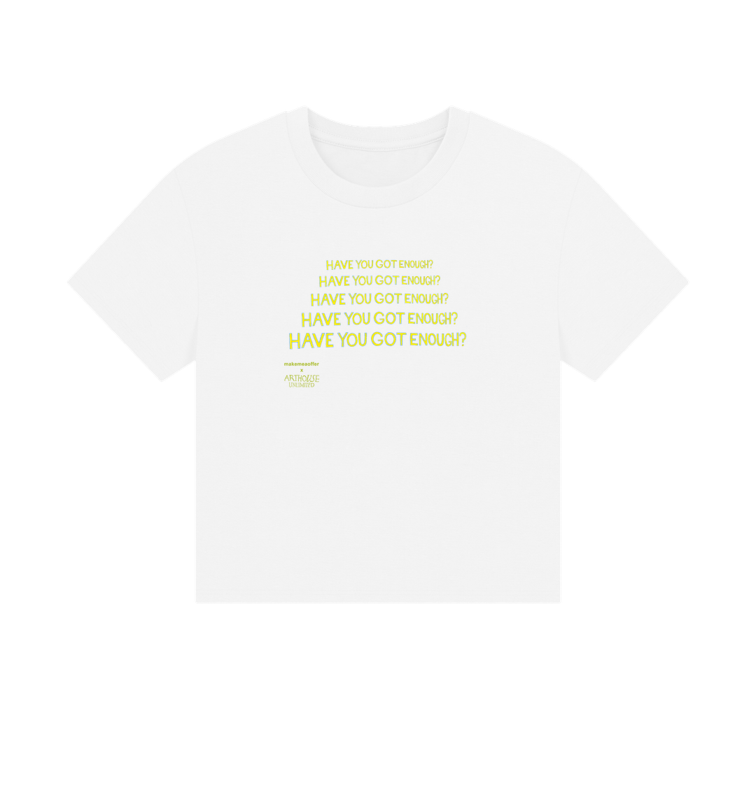 White Printed T-shirt Front