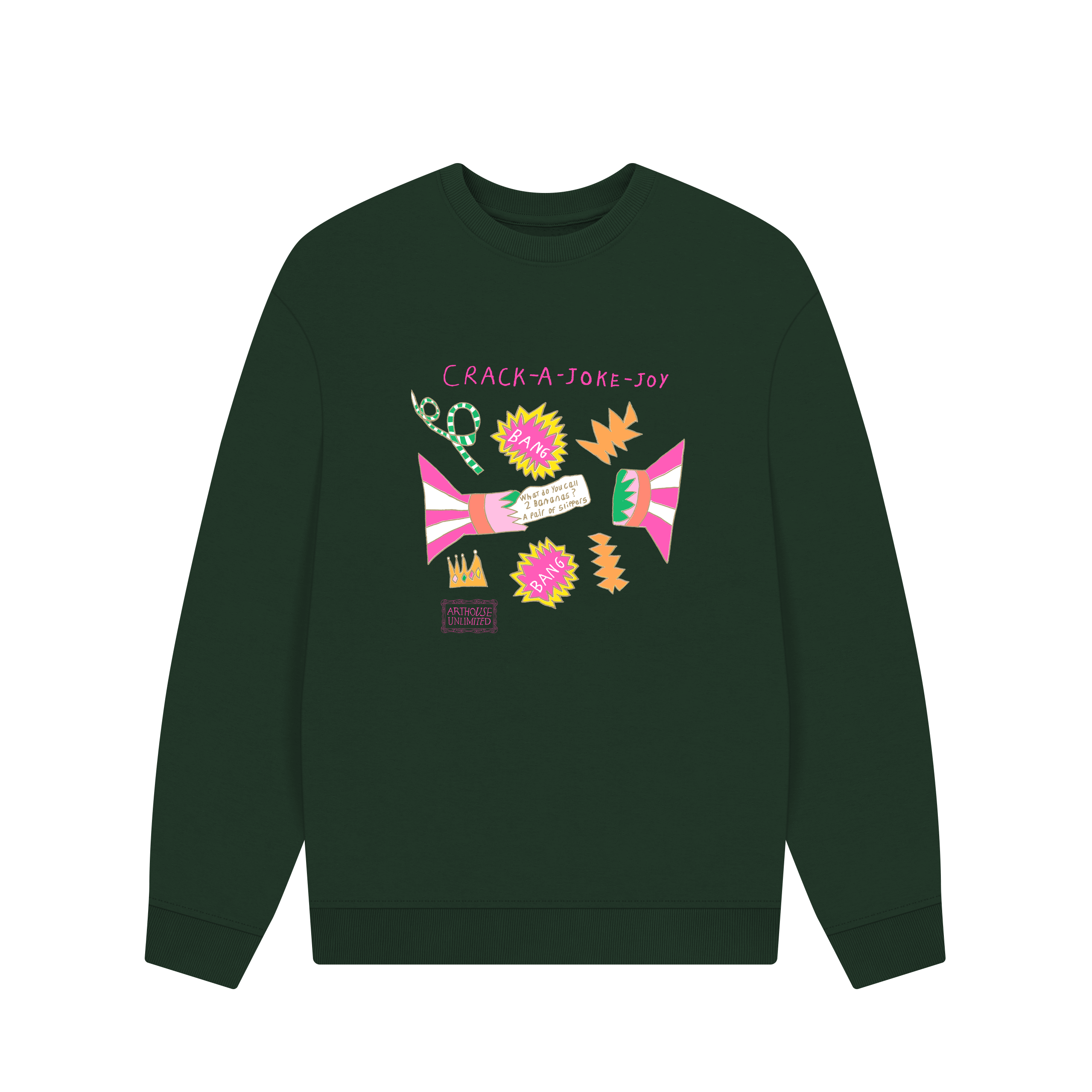 Evergreen Printed Sweater Front