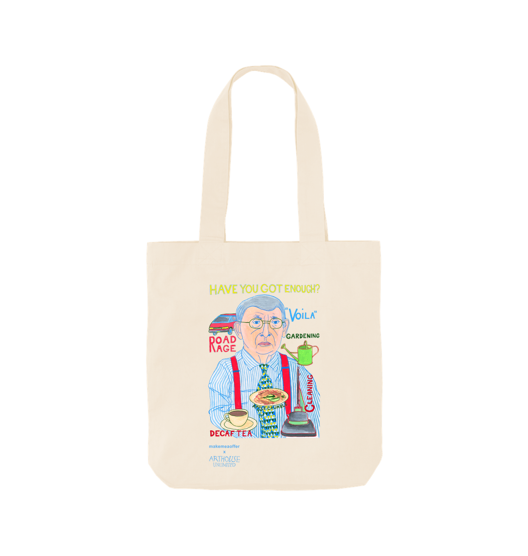 Natural Printed Bag Front