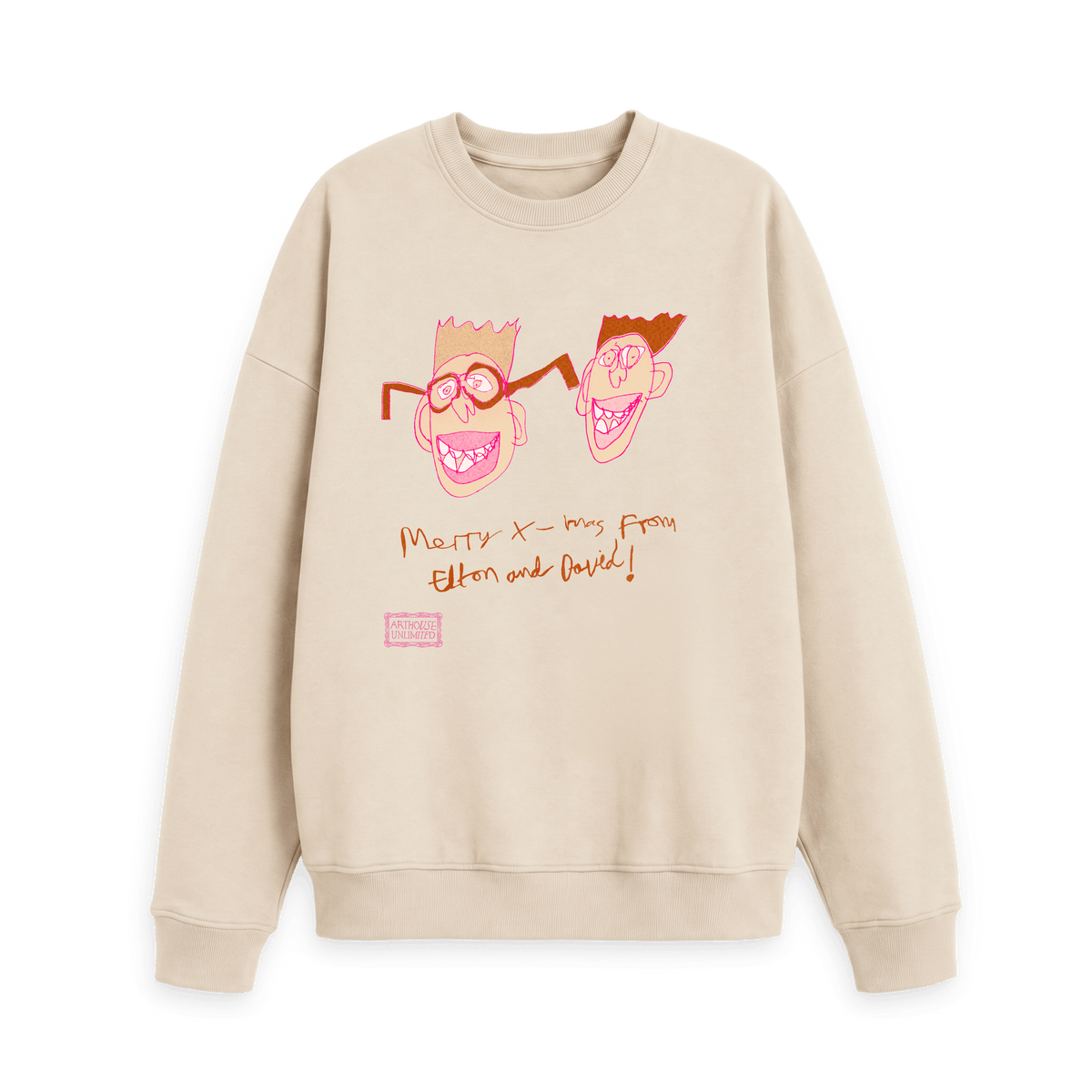 Oat Printed Sweater Front