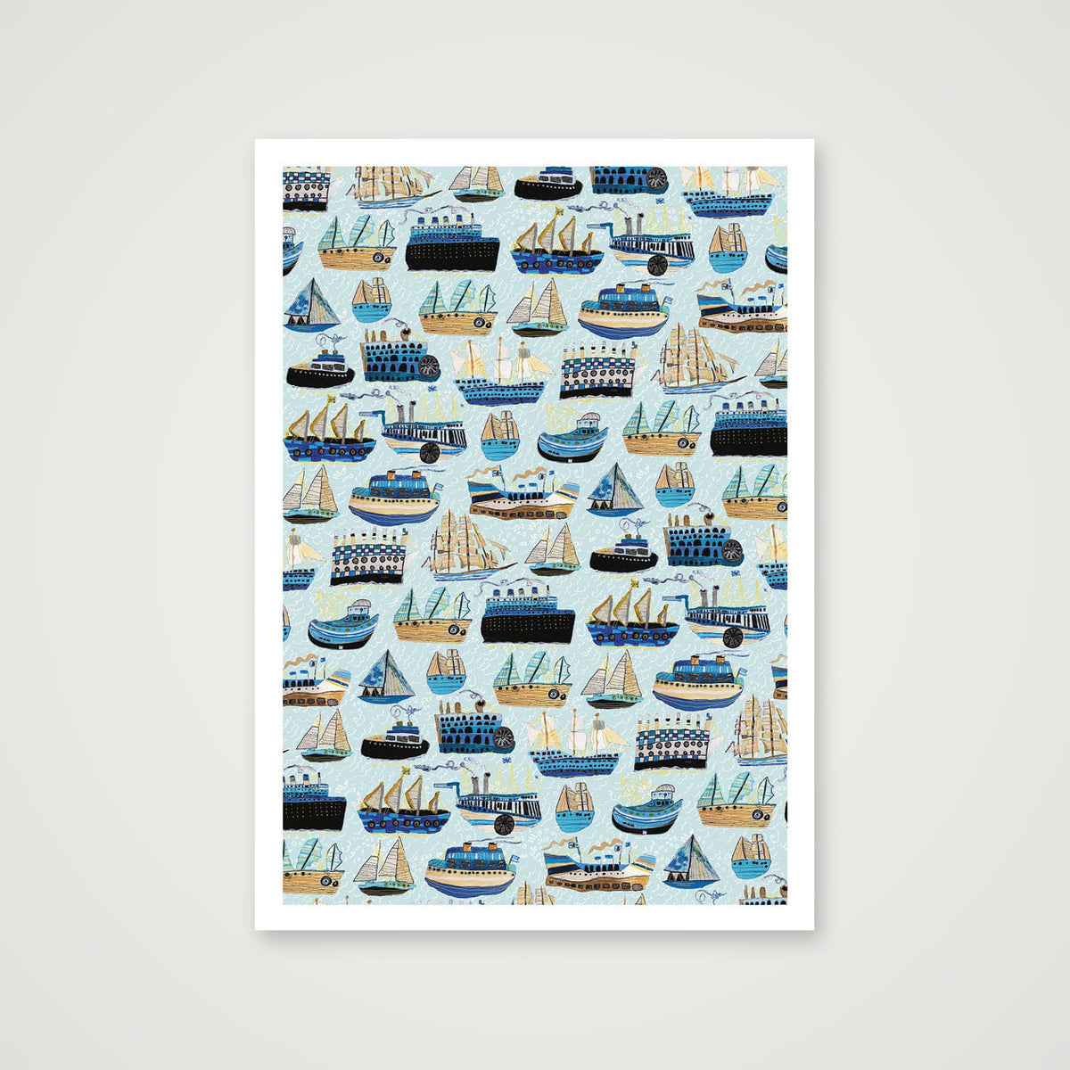 Giclee_shipahoy portrait A1 — A3 (30×42cm, 12×17") Print only
