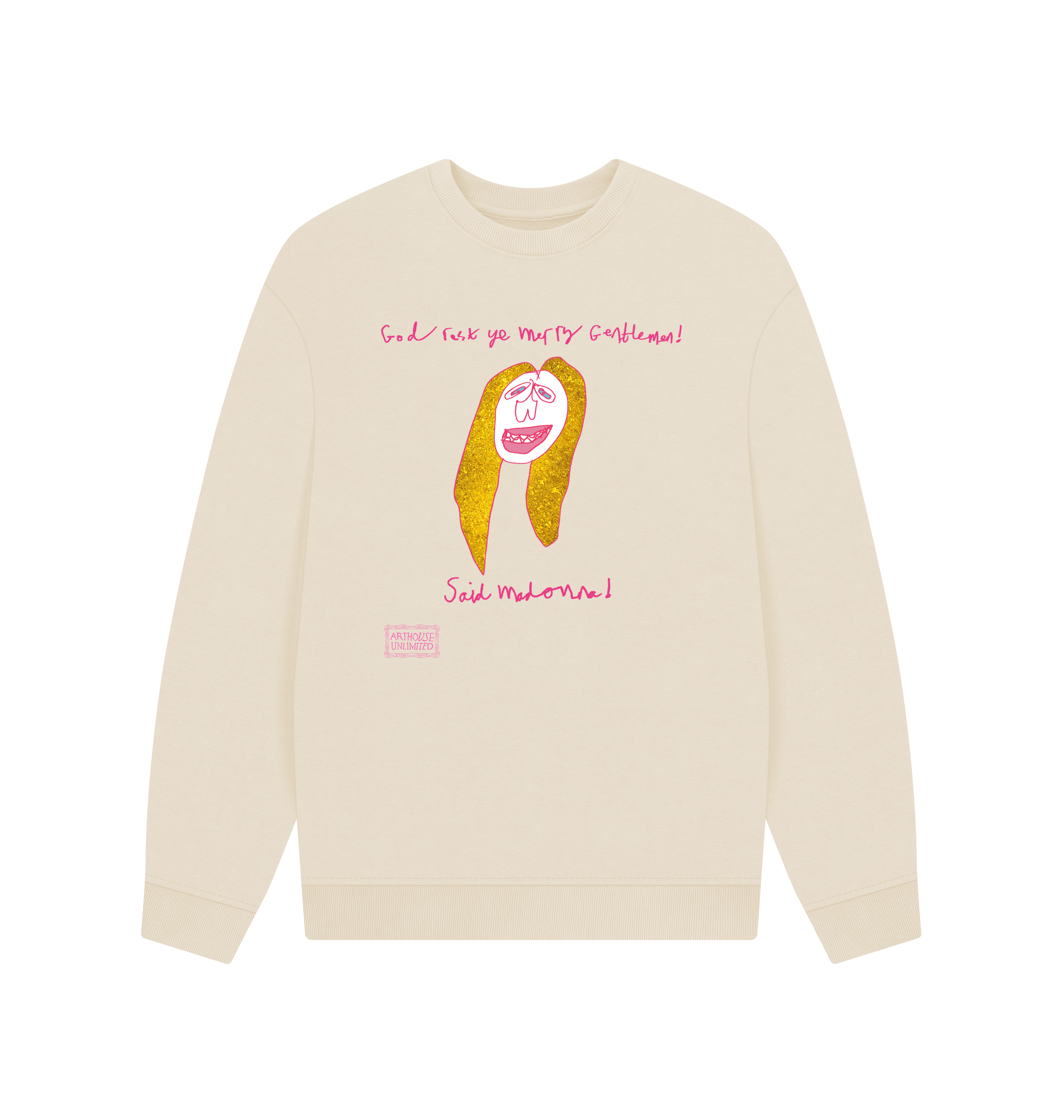 Oat Printed Sweater Front