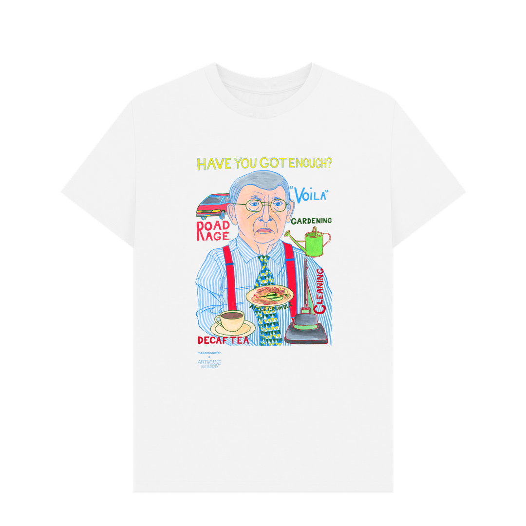 White Printed T-shirt Front