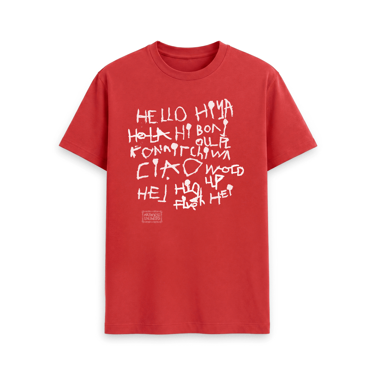 Red Printed T-shirt Front