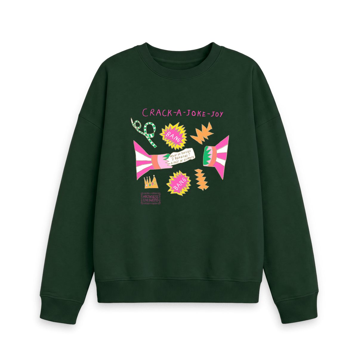 Evergreen Printed Sweater Front