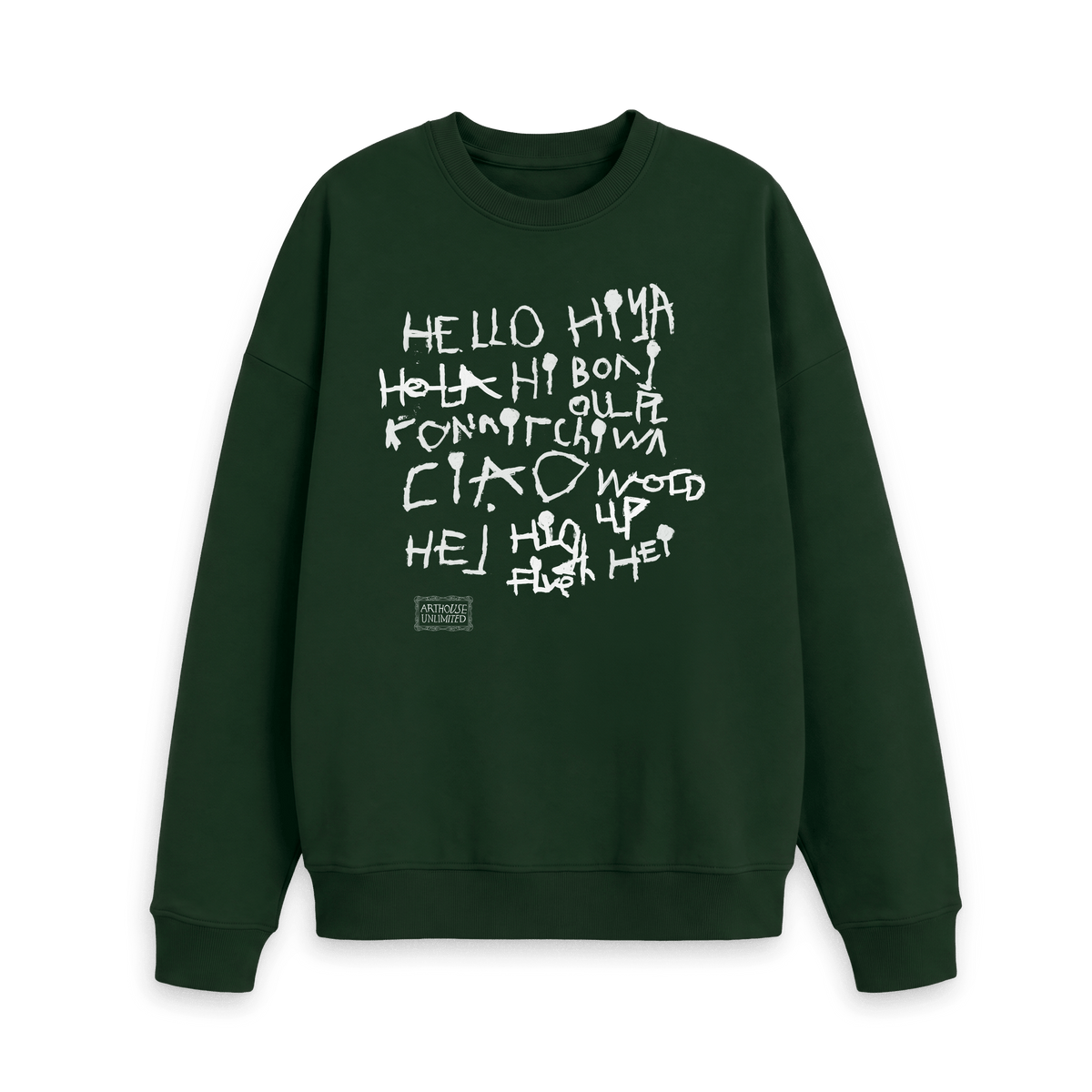 Evergreen Printed Sweater Front