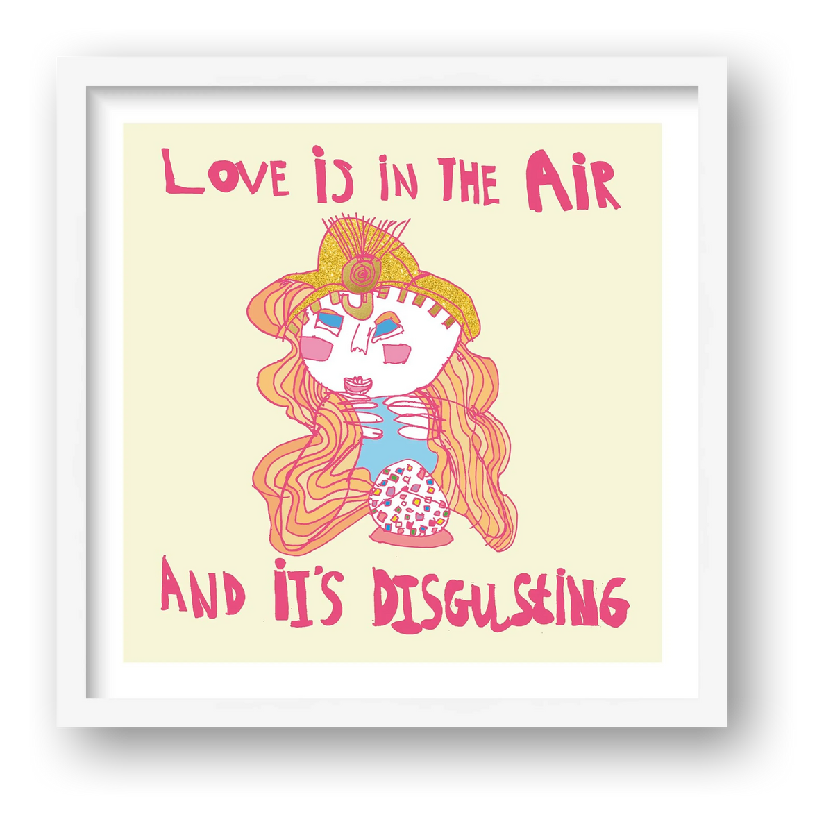 Love is in the air 50 x 50 — framed