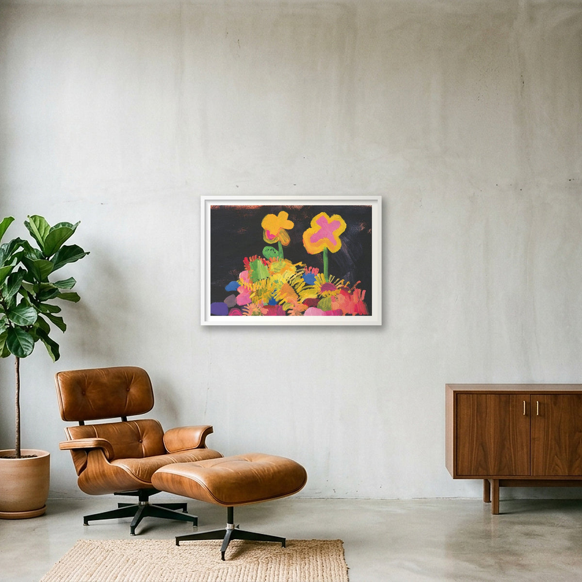 Giclee Standing Proud by Mandy Lyne landscape A1 — 84×59cm, 33×23" White Frame