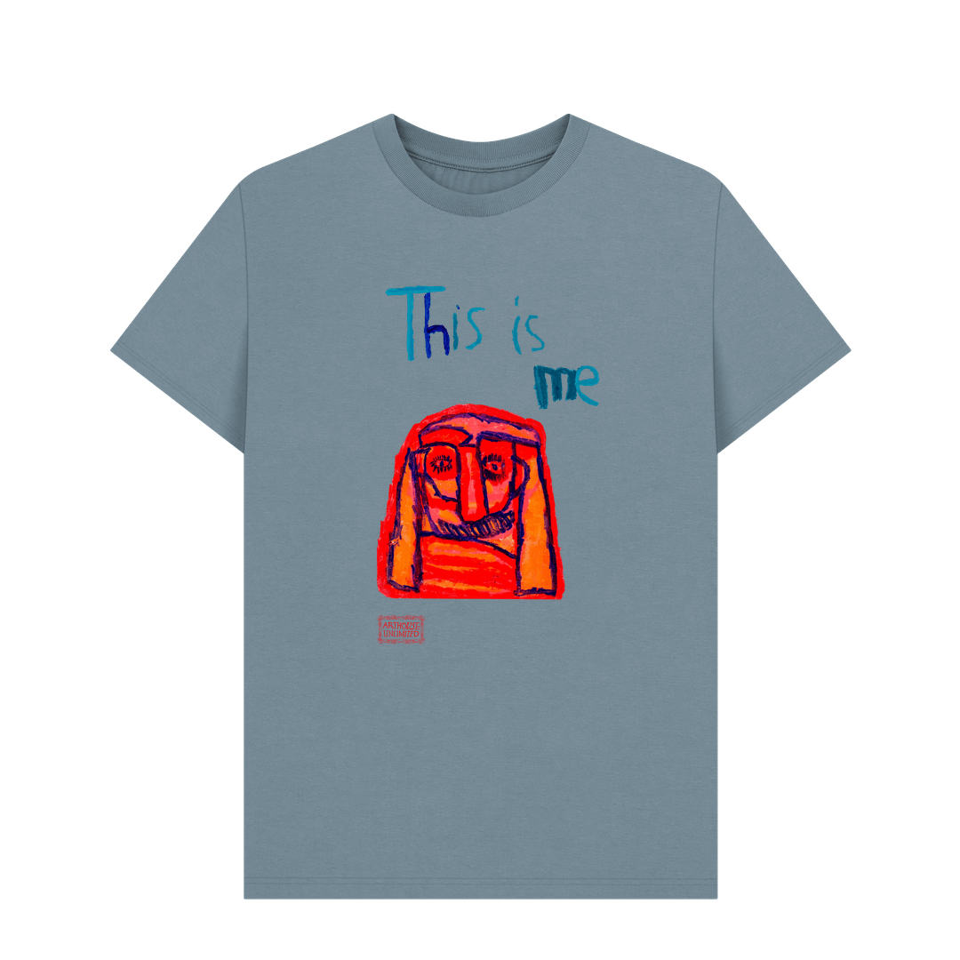 Stone Blue Printed T-shirt