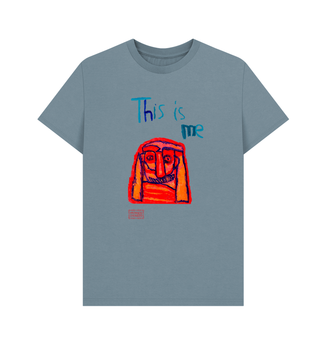 Stone Blue Printed T-shirt