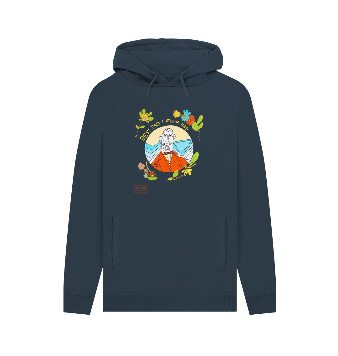 Navy Printed Hoody