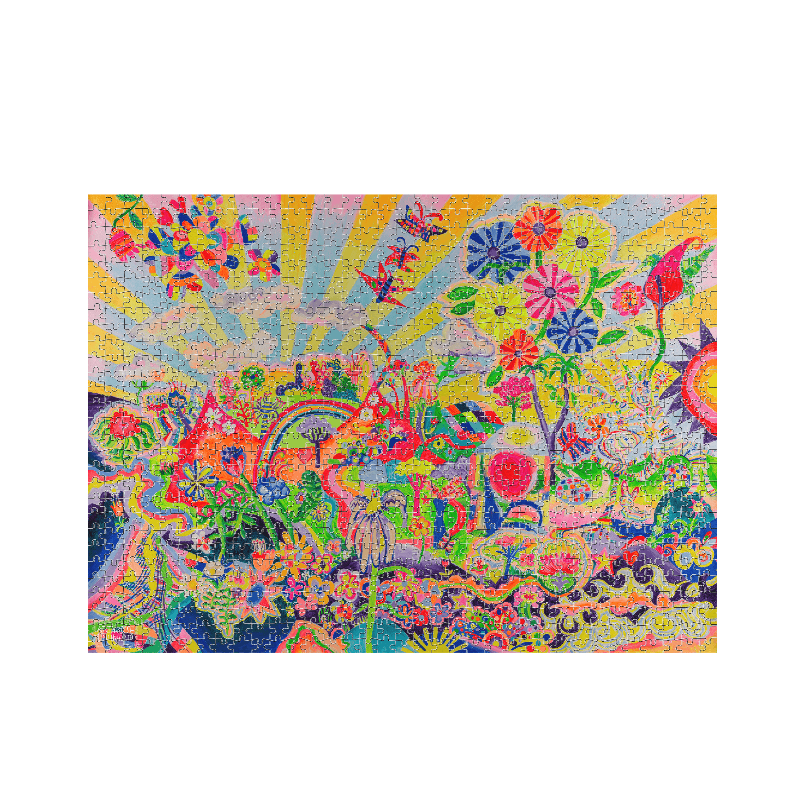 White 1000 Piece Jigsaw Puzzle Front