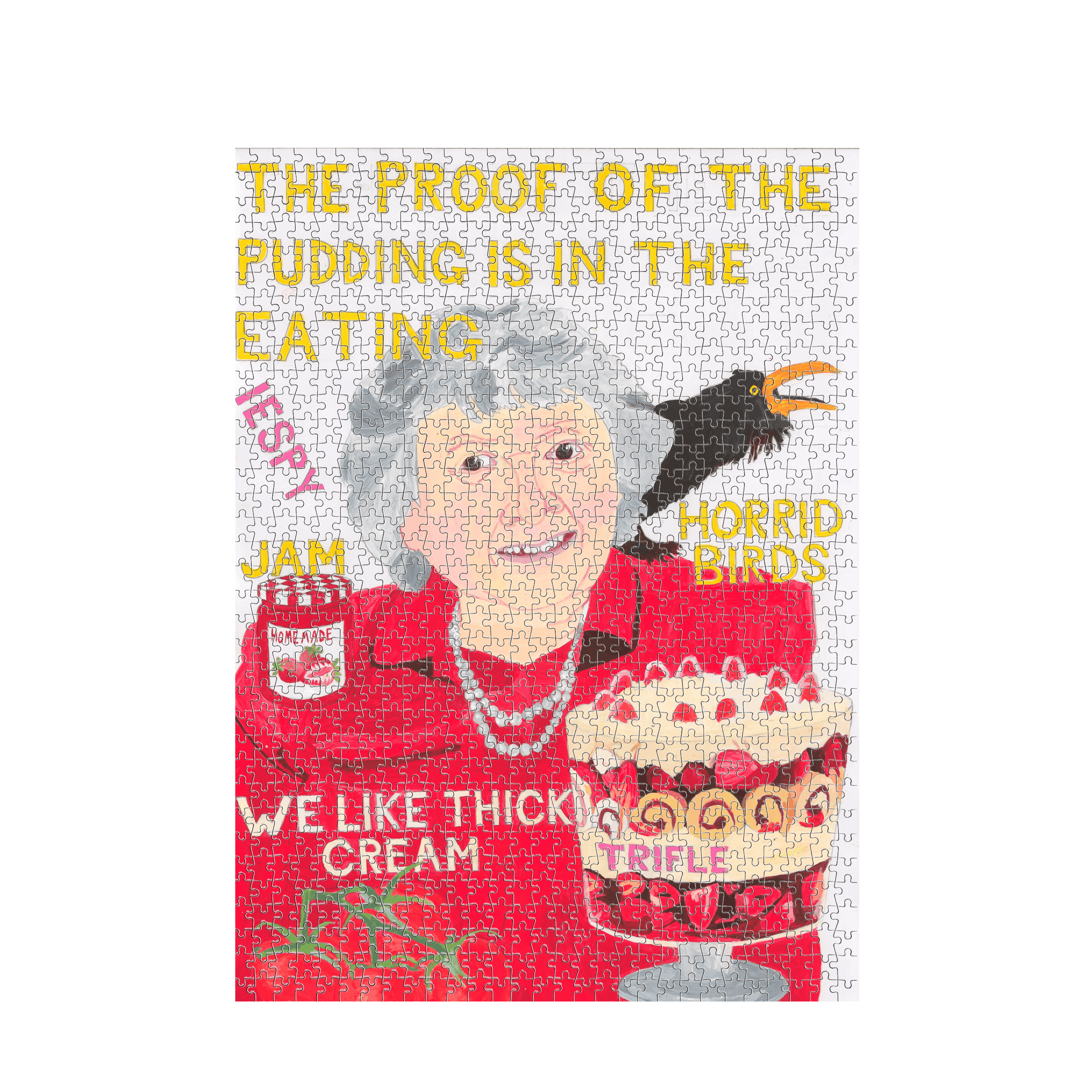 White Jigsaw Puzzles Front