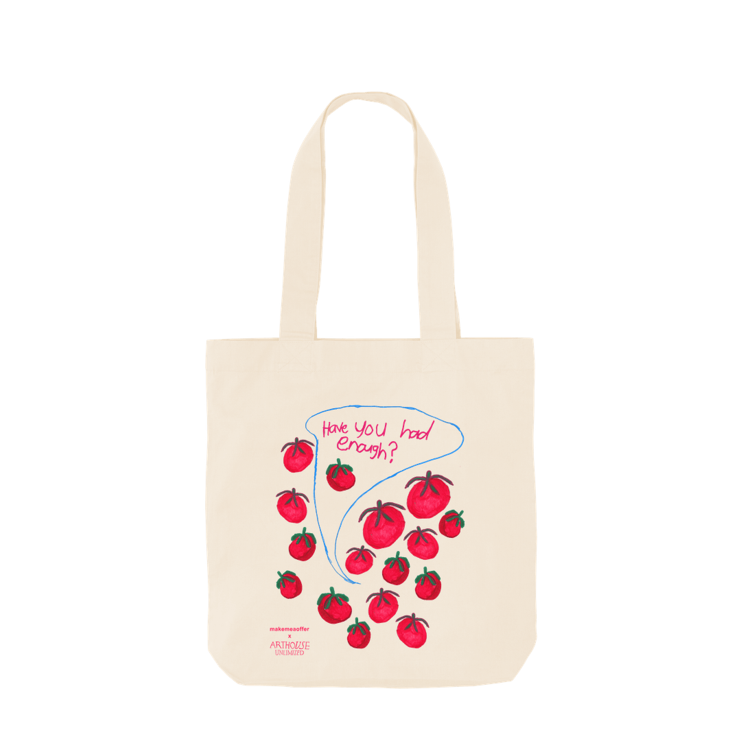 Natural Printed Bag Front