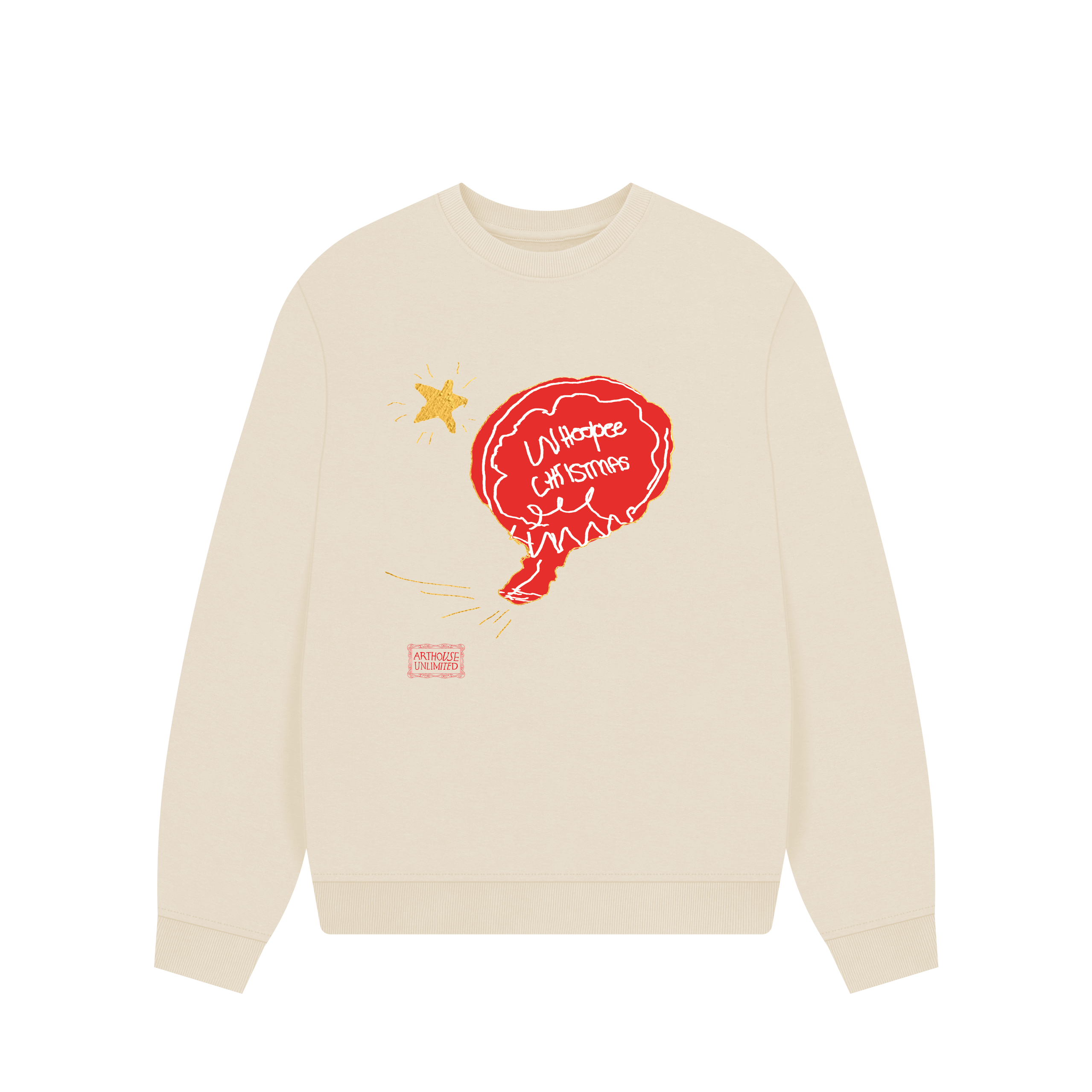 Oat Printed Sweater Front