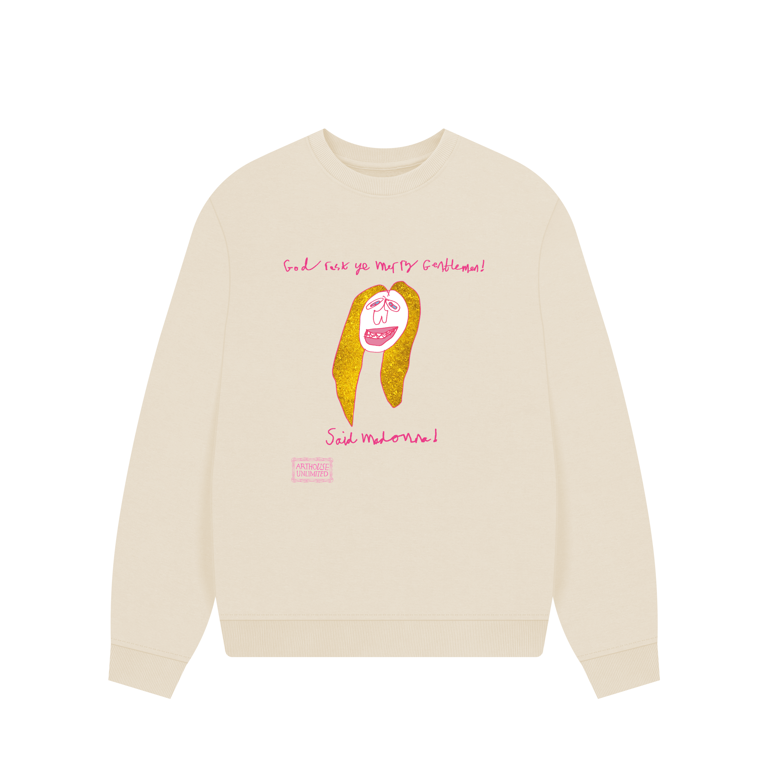 Oat Printed Sweater Front