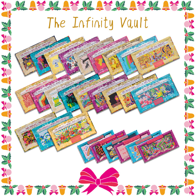 The Infinity Vault - 21 Bars of Chocolate & 6 Joy-Sized Chocolate Bars