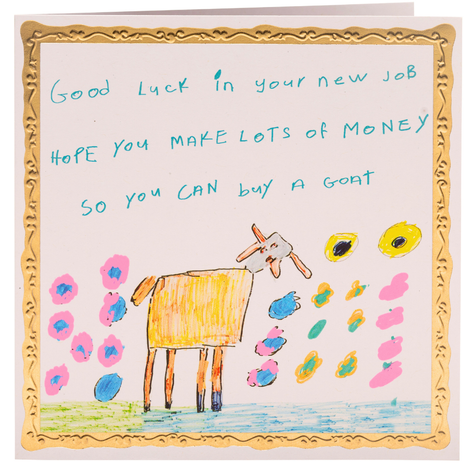 Good Luck in Your Job, Greetings Card