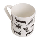 Dogalicious, Fine Bone China Mug with black dog drawings