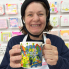 Female artist holding Spring, Fine Bone China Mug