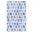 with blue Blue Dogs, 100% Organic Tea Towel