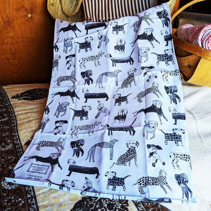 Dogalicious, 100% Organic Cotton Tea Towel in situ
