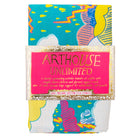 Bright coloured Sure Azure Can Be, 100% Organic Cotton Tea Towel with arthouse unlimited belly band 