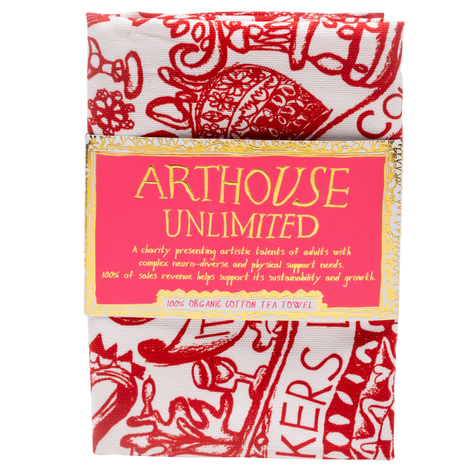 Love Is In The Air, 100% Organic Cotton Tea Towel