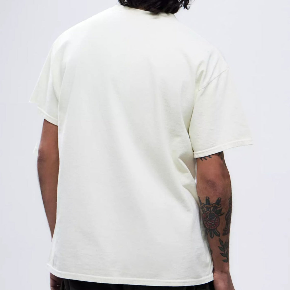 Back of white t-shirt 