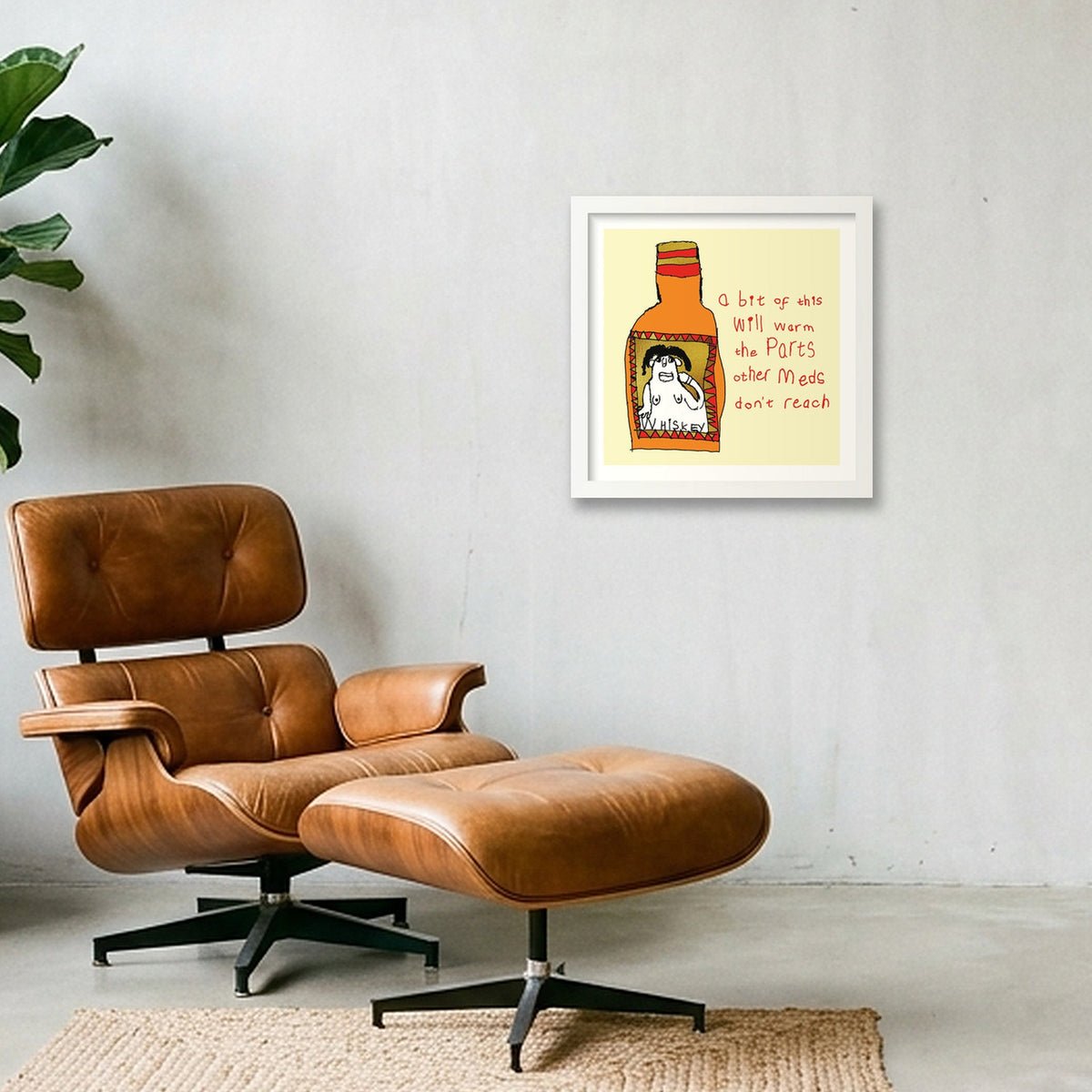 meds 50 x 50 — 30×30cm, 12×12" White Frame