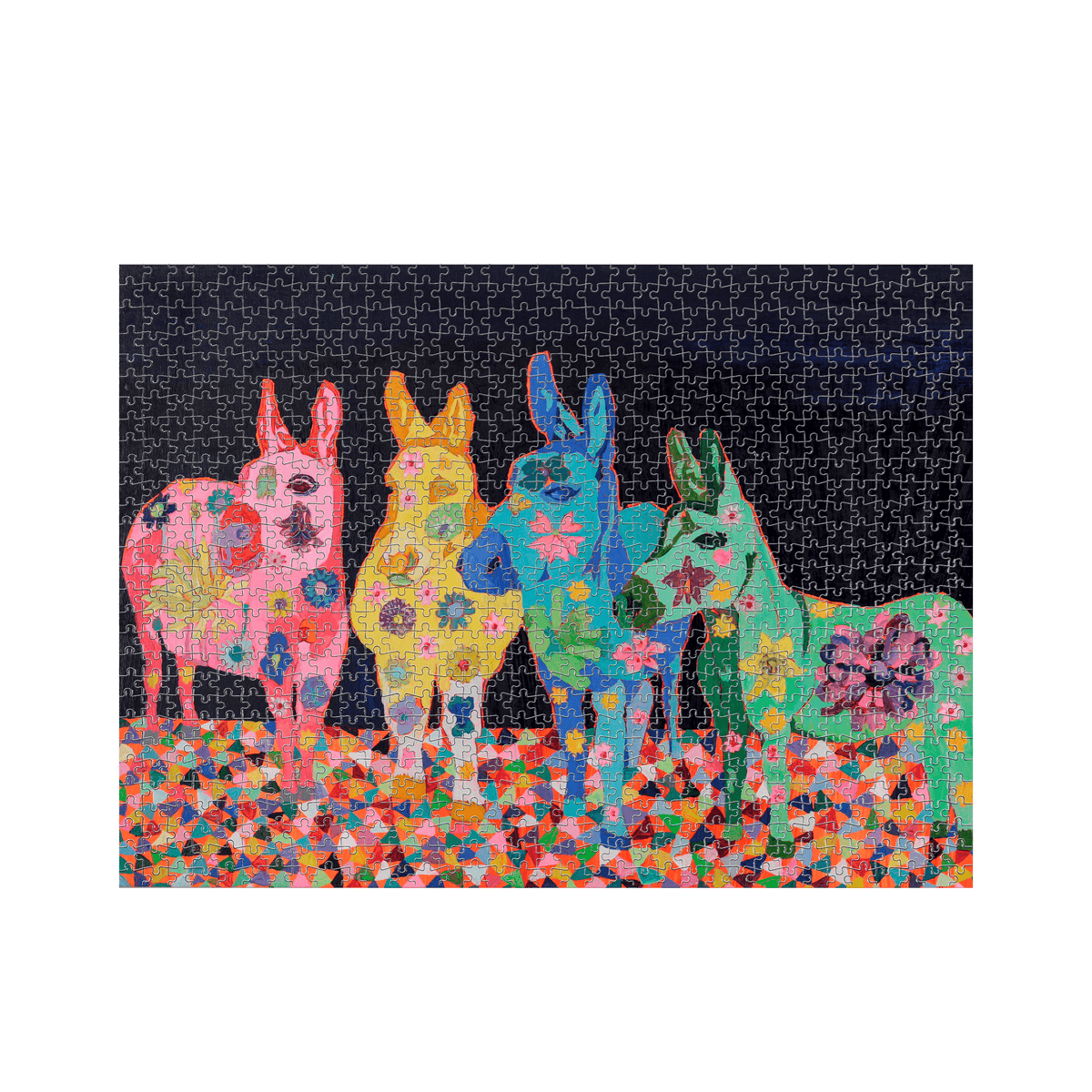 White Jigsaw Puzzles Front