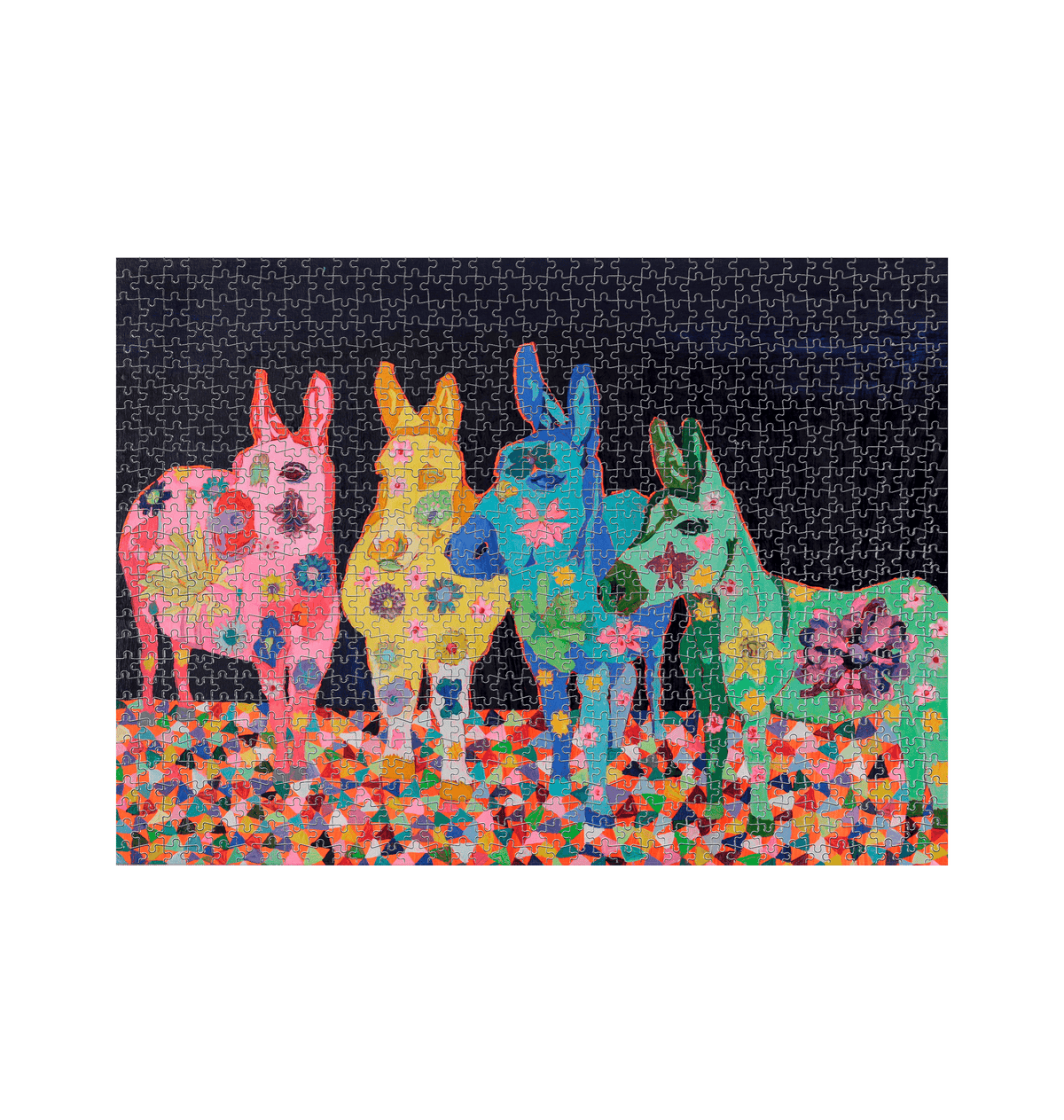 White Jigsaw Puzzles Front