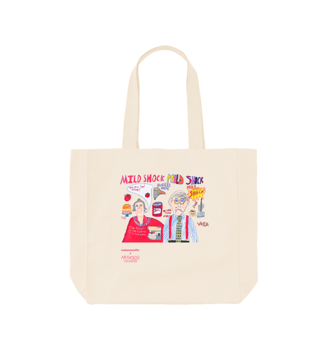 Natural Printed Bag Front