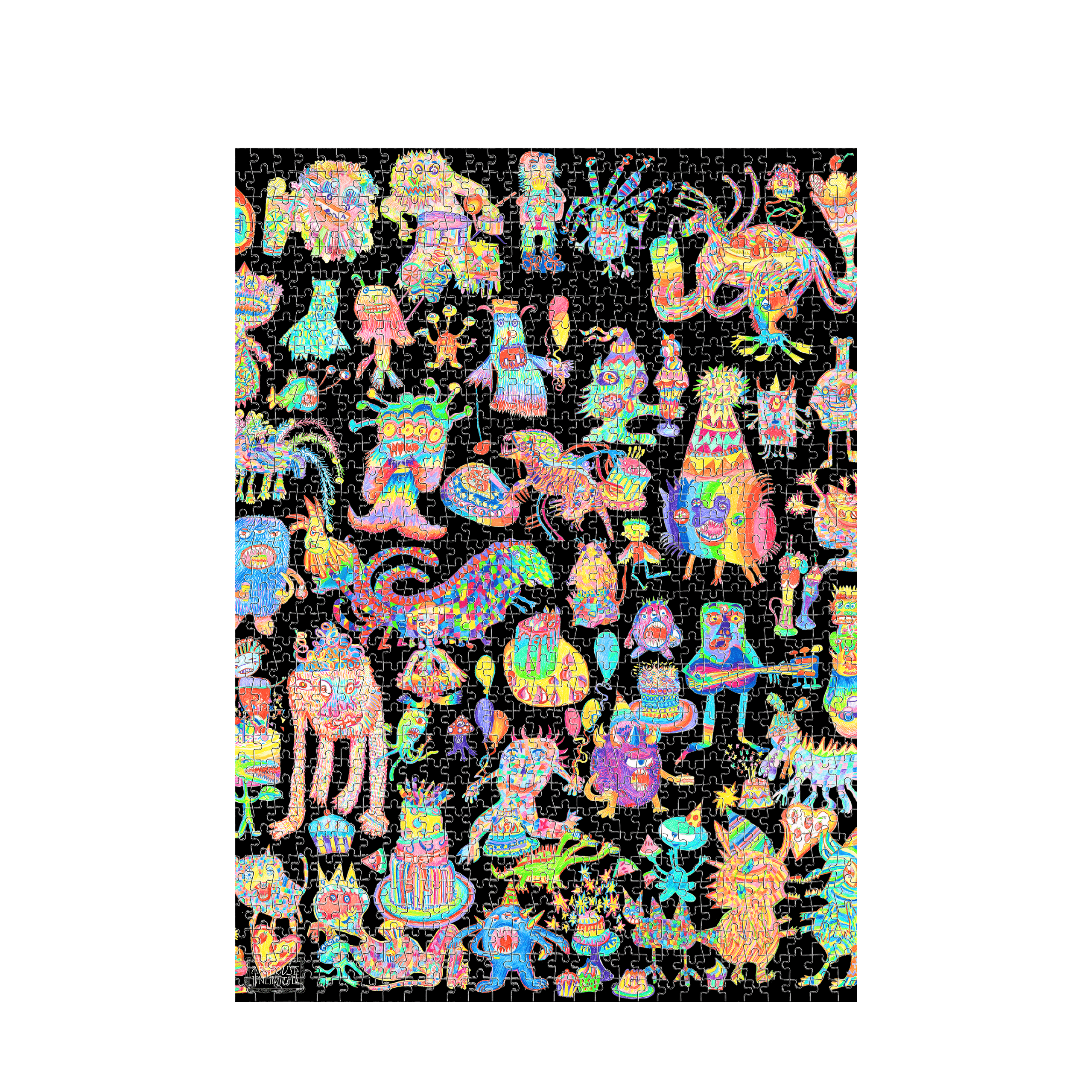 White 1000 Piece Jigsaw Puzzle Front